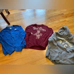 Abercrombie long sleeve bundle boys L